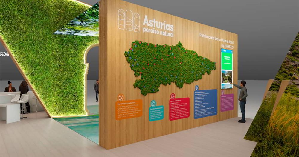 Imagen del espacio del stand dedicado al Camino de Santiago.