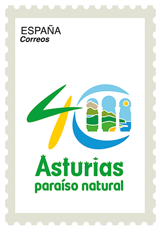 Sello conmemorativo del 40 aniversario de la marca 